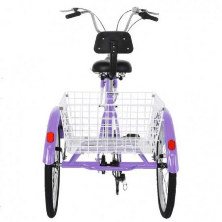 WEELBIN HOME Adult Tricycle 1/7 Speed 3-Wheel For Shopping W/ Installation Tools