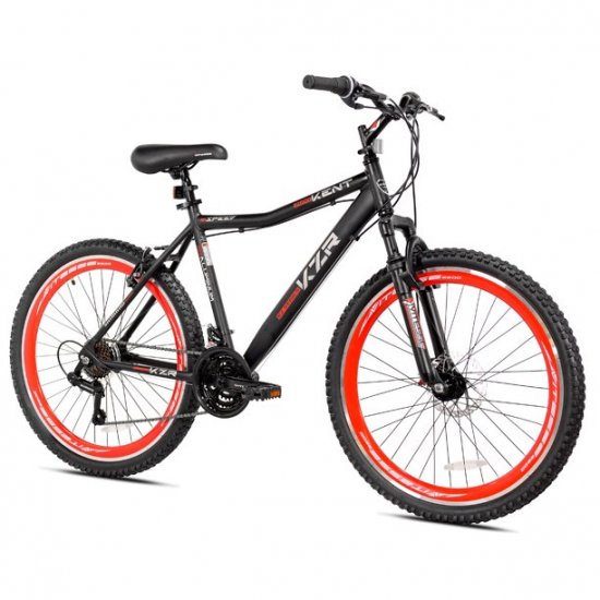 Kent Bicycles 26 In. KZR Mountain Men\'s Bike, Black/Red