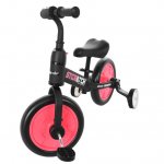 4-In-1 Children's Bike With Training Wheels And Pedals, Balance Bike For 2-6 Age