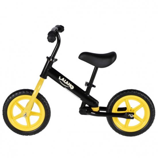 YOFE YOFE Lightweight Kids Training Bike, Kids Riding Leaning Bicycle w/EVA Foam Wheel, Adjustable Handlebar&Seat, Shock Absorbe, No-Pedal Balance Bike for 2-4 Ages Kid, Birthday Growth Gift, Yellow, D1547