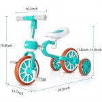 VOKUL 3 in 1 Baby Balance Bike, Toddler Tricycle Bike Toys with Detachable Pedals,Kids Walking Tricycle/Bicycle for 1-4 Years Old ,3 Wheel Bike Trikes First Birthday Gift