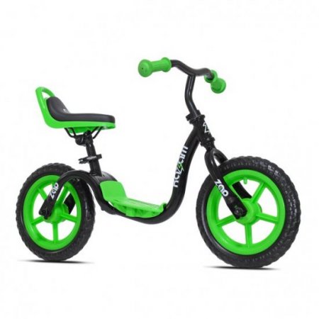 KaZAM KaZAM 12" Child's Balance Bike, Helmet and Pad Set, Black/Green