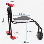 Anself Mountain Bike Front Seats Mat Children Baby Bicycle Safety Chair With Armrest Bar Pedal Cycling Acccessories