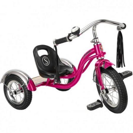 Schwinn Roadster Kids Tricycle, Classic Tricycle, Bright Pink