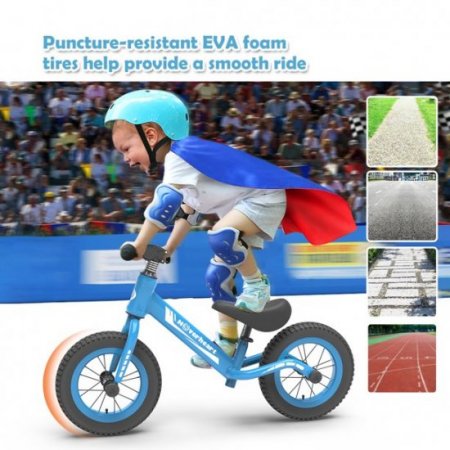 Hoverheart Hoverheart no pedal kids toys baby balance bike child push along walking bike (Blue)