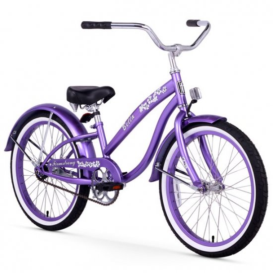 Firmstrong Bella Classic, 20\", Girl\'s, Single Speed, Purple