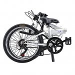 KESPOR S7 Folding Bike for Adults, Women, Men, Shimano 7 Speed Steel Easy Folding Bicycle 20-inch Wheels (White)