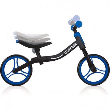 Globber Globber GO BIKE Adjustable Balance Training Bike for Toddlers, Black and Blue