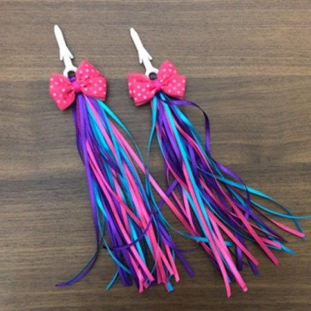 Hemoton HEMOTON A Pair of Children Bike Streamers Handlebar Ribbon Kids Scooter Tassels (Type C)