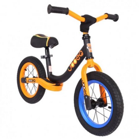 Pgyong Pgyong Balance Bike for Ages 3-5 Years Boys and Girls, 12'' Lightweight Steel Frame, Adjustable Seat, Orange