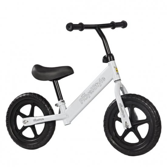 KUDOSALE 12\" Kids Balance Bike for 2-6 Year Olds with Rubber Tires, Adjustable Seat, Easy Step Through Frame Bike for Boys and Girls, No Pedal Toddler Bike, Lightweight Kids Bicycle