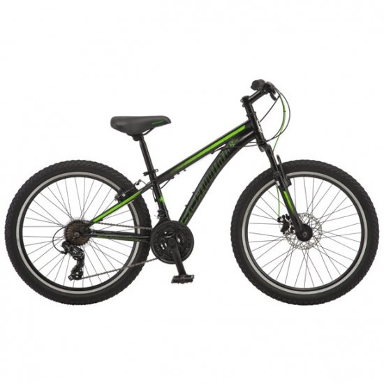 Schwinn Sidewinder Mountain Bike, 24-inch wheels, boys frame, black