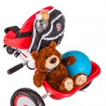 Schwinn Easy-Steer Tricycle with Push/Steer Handle, ages 2 - 4, red toddler bike