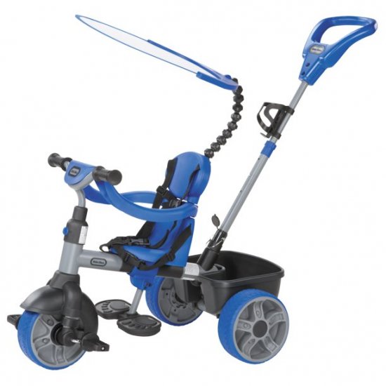 Little Tikes 4-in-1 Basic Edition Trike, Blue