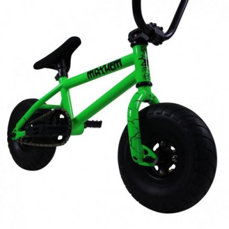 Mayhem Fat Tire Mini BMX RIOT Toxic Green 1 Piece Crank 10" Mini BMX Newest Model Trick Bike?