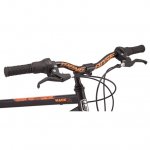 Mongoose Mack Mag Wheel Mountain Bike, 26" Wheels, 21 Speeds Shimano Revo Twist Shifters, Men's Frame, Orange On Black