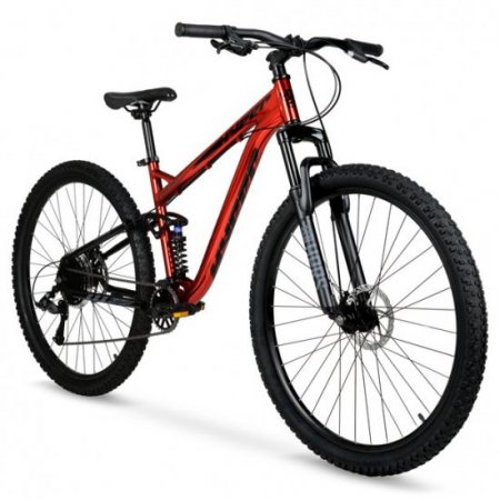 Hyper 29" Explorer Men's Dual Suspension Mountain Bike, Red