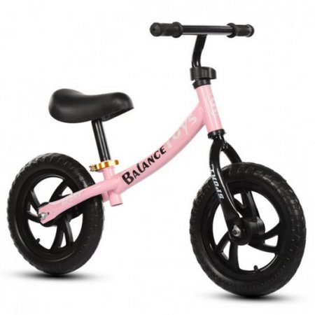 KUDOSALE 12" Kid Balance Training Bike No-Pedal Learn To Ride Pre Push Bicycle Adjustable