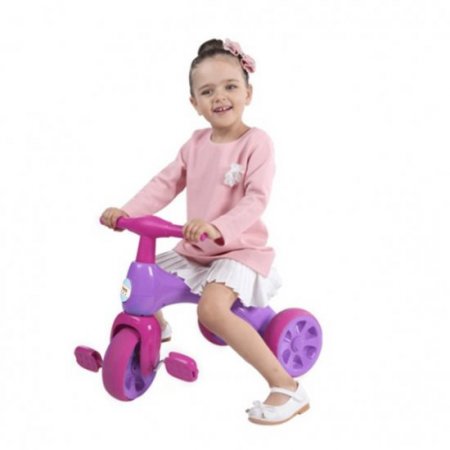 Baby Amor Cartoon Baby Balance Bike, Tricycle with Storage Box, Indoor