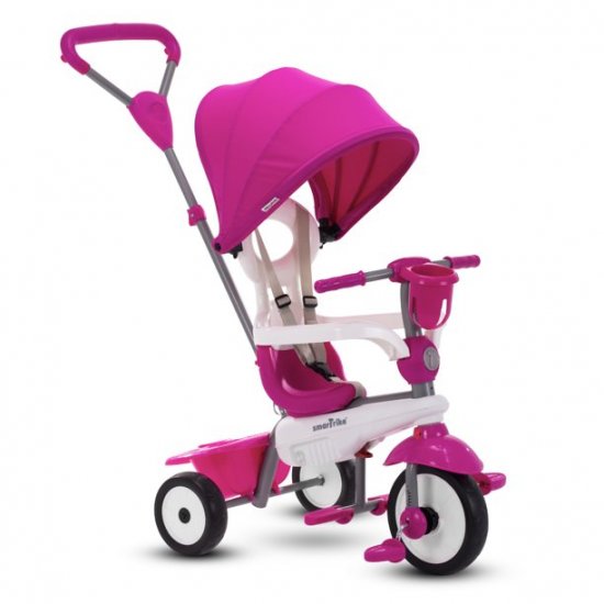 smarTrike Breeze Plus, 4-in-1 Toddler Tricycle 15M+ - Pink