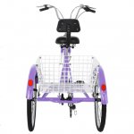 WEELBIN HOME Adult Tricycle 1/7 Speed 3-Wheel For Shopping W/ Installation Tools