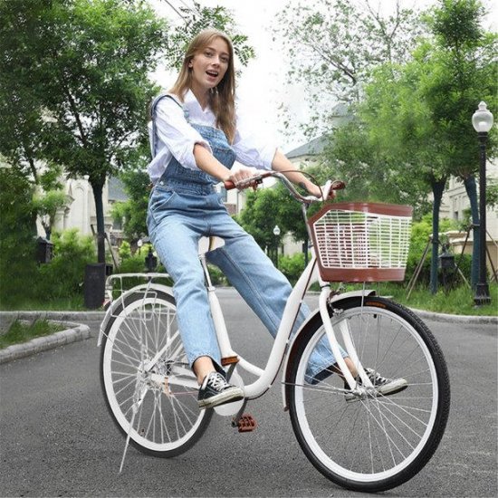 26 Inch Classic Bicycle Retro Bicycle Beach Cruiser Bicycle Retro Bicycle