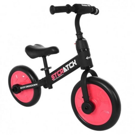 TIMMIS 4-In-1 Children's Bike with Training Wheels and Pedals, Balance Bike for 2-6 Age