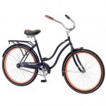 Schwinn Baywood Bicycle-Color:Navy blue,Size:26",Style:Women's Cruiser