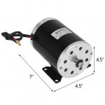 VEVOR 1000W Electric Brush DC Motor 3000RPM DC Motor 48V Electric DC Motor TY1020 Type Brushed Motor With Mounting Bracket