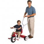 Radio Flyer, Deluxe Steer & Stroll Trike, Parent Push Handle, Red