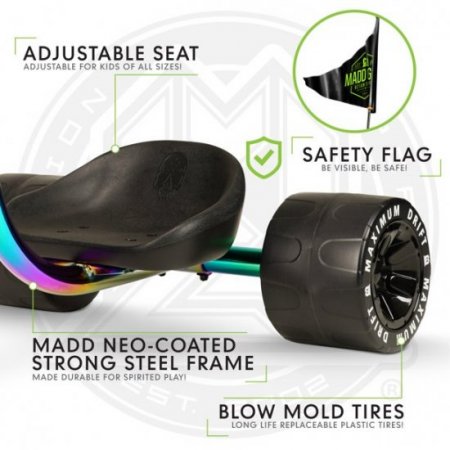 Madd Gear Drift Trike - Neo Chrome! New Model!