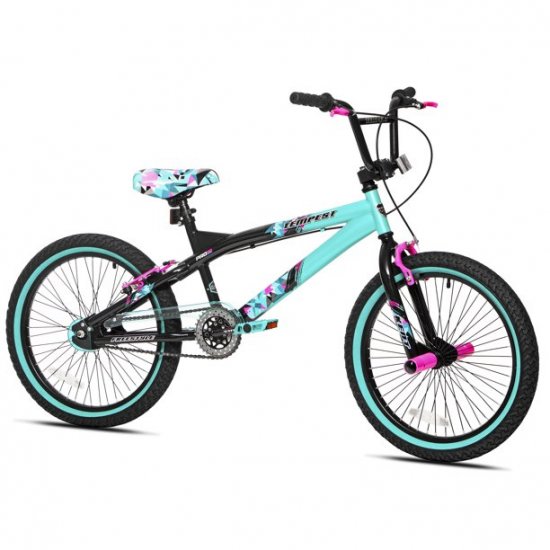 Kent 20\" Tempest Girl\'s Bike, Black/Aqua