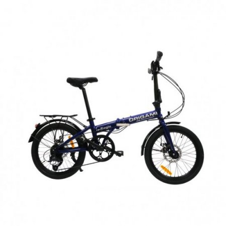 Origami Eagle 8-speed folding bicycle in Blue