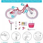 RoyalBaby Girls Kids Bike Stargirl 18 Inch Bicycle Basket Kickstand Pink Child's Cycle