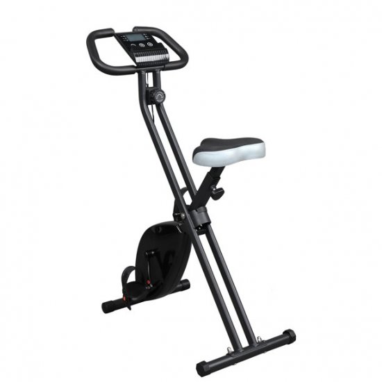 Home Folding Exercise Bike Black