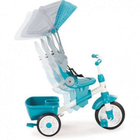 Little Tikes Perfect Fit 4-in-1 Trike, Teal - Convertible Toddler Tricycle