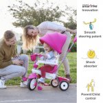 smarTrike Breeze Plus, 4-in-1 Toddler Tricycle 15M+ - Pink