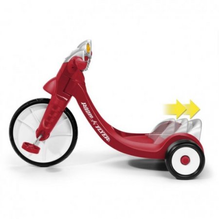 Radio Flyer, Lights & Sounds Racer, Tricycle, Red