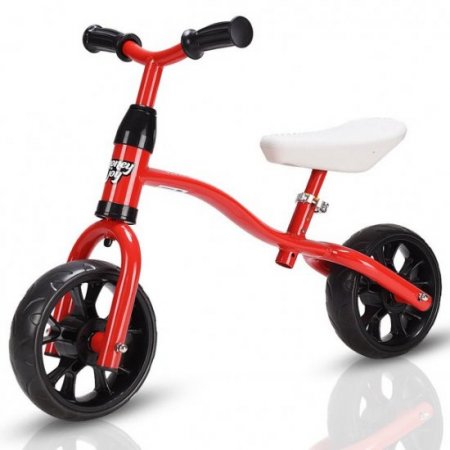 Costway Costway Adjustable Children Kids Balance Bike Pre-bicycle No-Pedal Learn to Ride Red