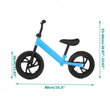 FENG FENG Kids Balance Bike, Toddler Sport Balance Bike Adjustable Seat Handlebar Height 12 Inch EVA Tires Toddler Training Bike for 1-7 Years Old Boys Girls