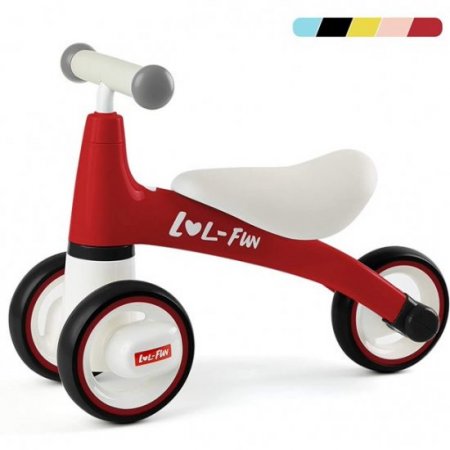 LOL-FUN LOL-FUN Baby Balance Bike for 1 Year Old Boy and Girl Gifts, Toddler Bike for One Year Old First Birthday Gifts - Red