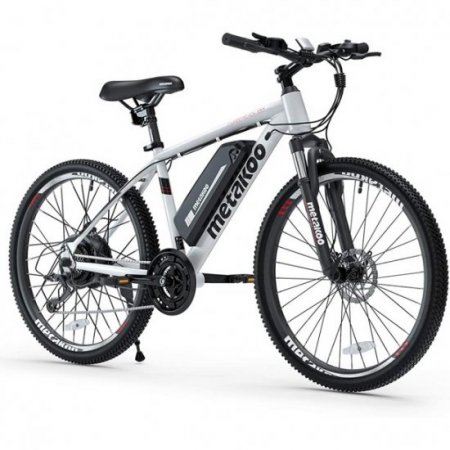 2021 new 26" Electric Bike Cybertrack 100, 3 Hours Fast Charge, BAFANG 350W Brushless Motor, 36V/10.4Ah Removable Lithium-Ion Battery, Electric Mountain Bike with Shimano 21-Speed and Suspension Fork