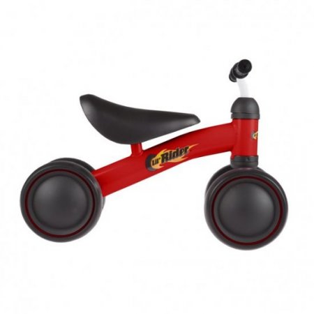 Lil' Rider Ride On Mini Trike with Easy Grip Handles, Enclosed Wheels and No Pedals for Learning to Walk for Baby, Toddlers, Boys and Girls (Red)