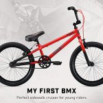 Mongoose Legion L10 Freestyle BMX Bike Line for Beginner-Level to Advanced Riders, Steel Frame, 20-Inch Wheels, Red