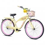 Kent 26" Margaritaville Women's 3-Speed Cruiser Bike, Yellow