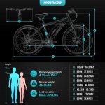 2021 new 26" Electric Bike Cybertrack 100, 3 Hours Fast Charge, BAFANG 350W Brushless Motor, 36V/10.4Ah Removable Lithium-Ion Battery, Electric Mountain Bike with Shimano 21-Speed and Suspension Fork