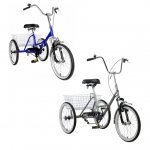 Mad Hornets Adult Folding Tricycle Bike 3 Wheeler Bicycle Portable Tricycle 20" Wheels Lock