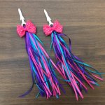 Hemoton HEMOTON 2 Pairs Children Bike Streamers Handlebar Ribbon Kids Scooter Tassels (C Type)