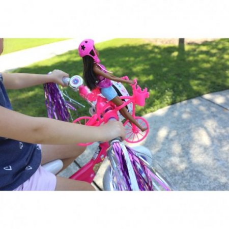 12" Dynacraft Barbie Girls Bike, Pink