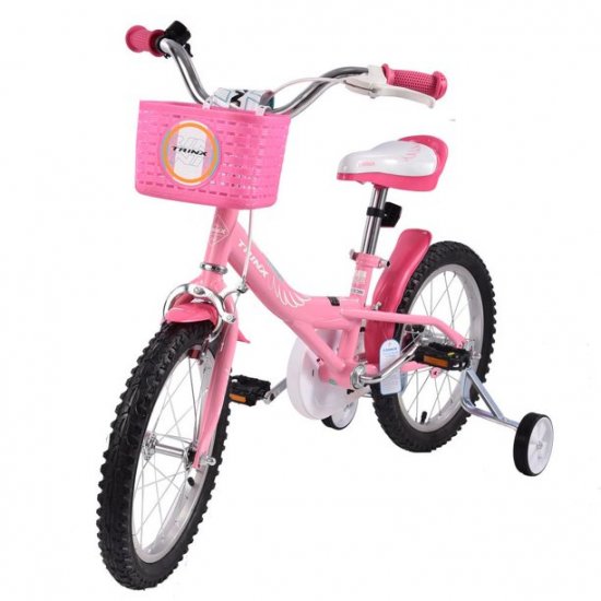 Trinx TRINX 14\" Cartoon Pattern Girls\' Bike, Kid Bike for 3-5 Years Old Girl Pink